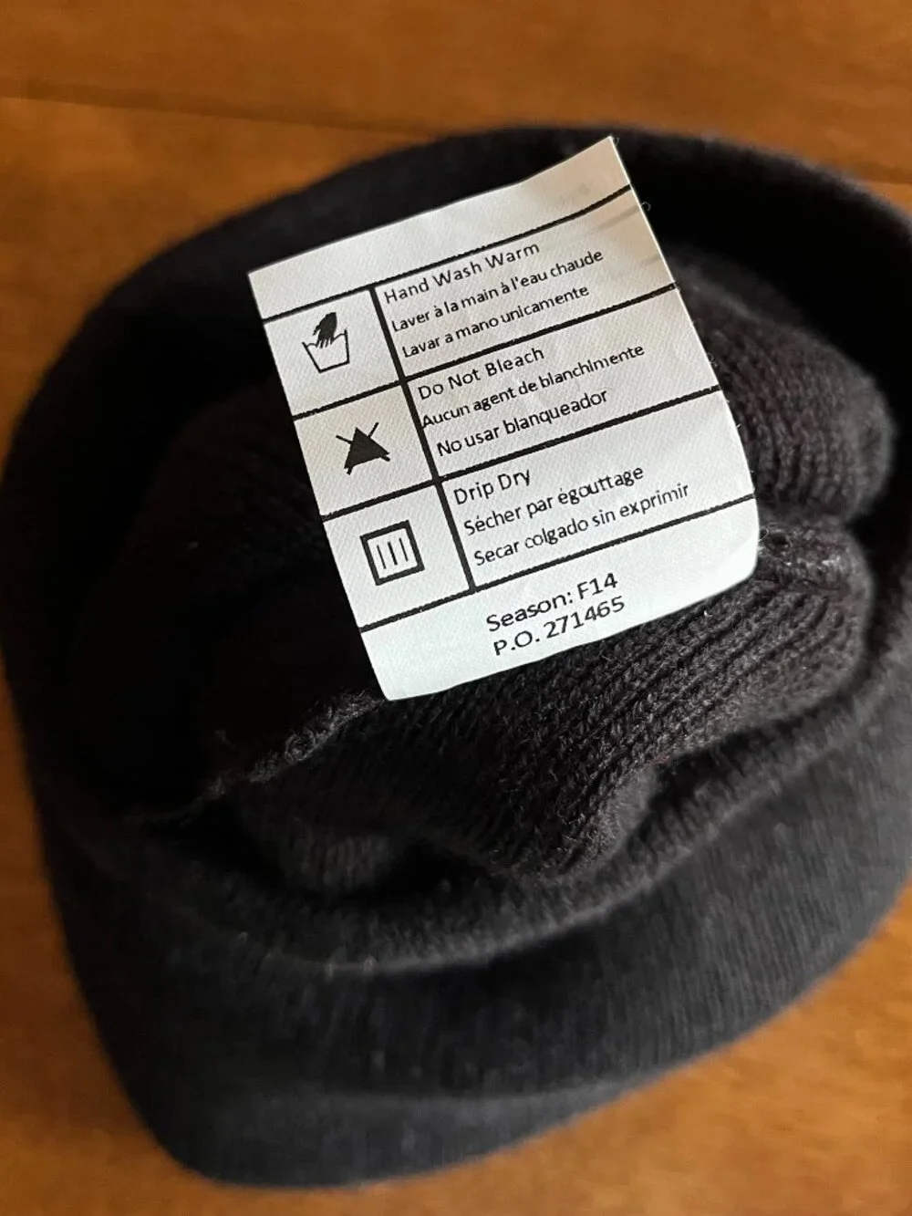 Carhartt black knit hood face mask
